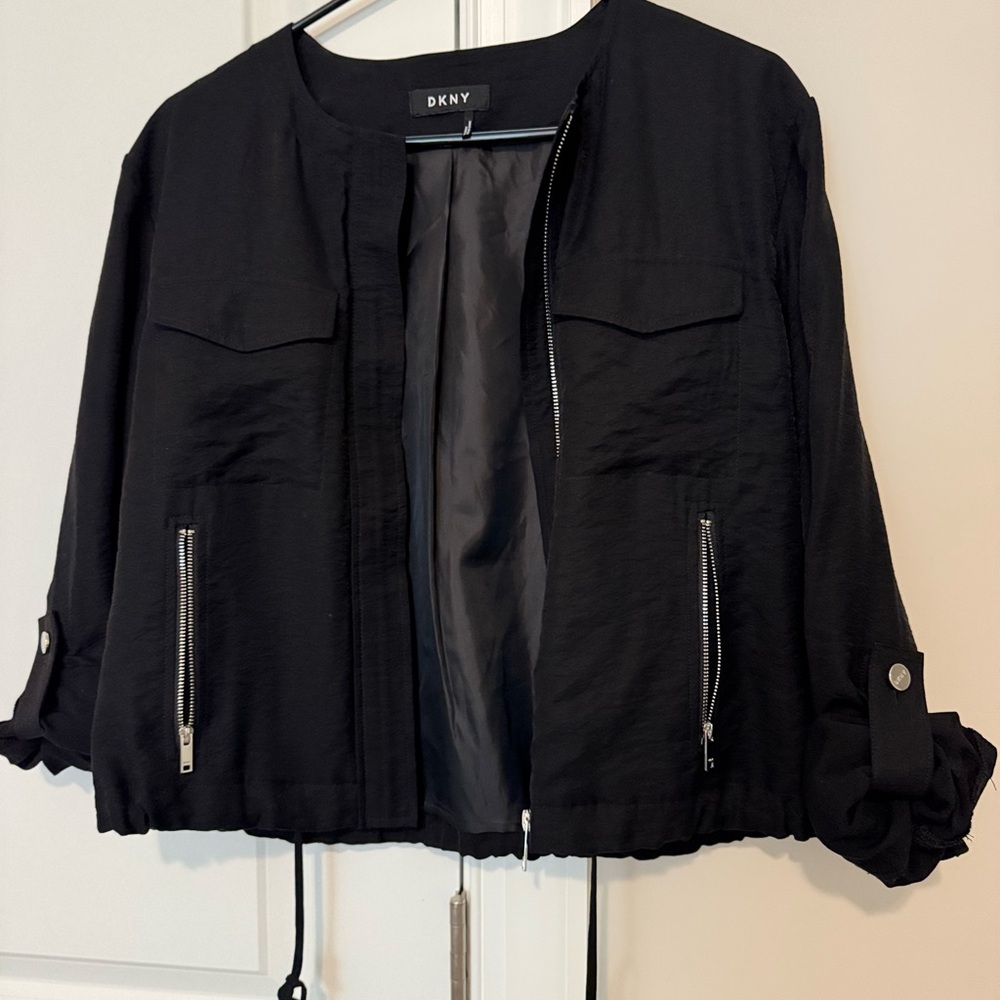 DKNY Women's Utility Jacket in Black